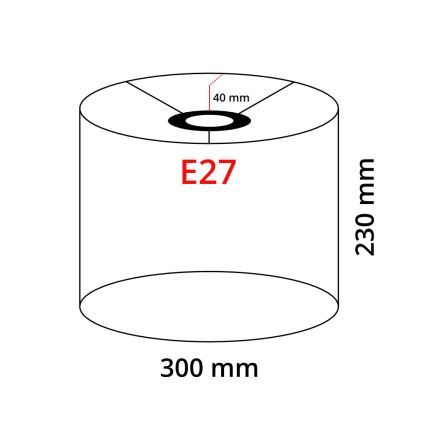 Eglo 32491 - Γενικό/Universal αμπαζούρ TUNJA E27 διάμετρος 30 cm καφέ
