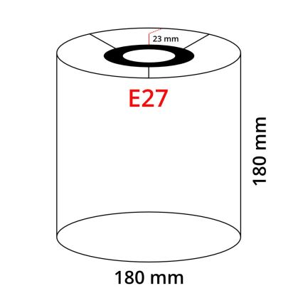 Eglo 32496 - Γενικό/Universal αμπαζούρ TUNJA E27 διάμετρος 18 cm καφέ