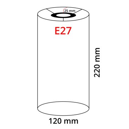 Eglo 32498 - Αμπαζούρ γενικής χρήσης TUNJA για ντουί E27, διάμετρος 12 cm, λευκό