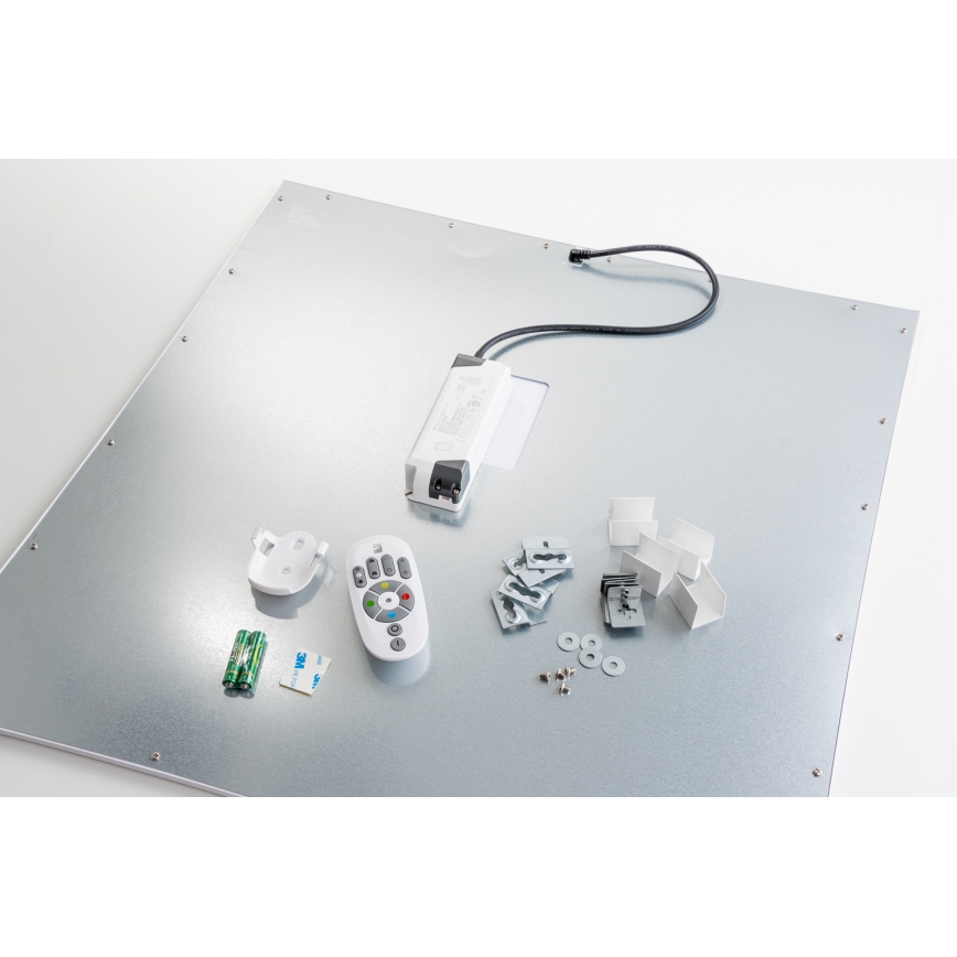 Eglo 32547 - LED RGBW Dimming πλφονιέρα/χωνευτό πάνελ 2σε1 SALOBRENA-C LED/34W/230V λευκό 60x60 cm + τηλεχειριστήριο