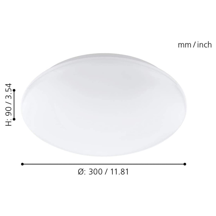 Eglo - LED RGB Dimming φωτιστικό οροφής τοίχου GIRON-C LED/17W/230V