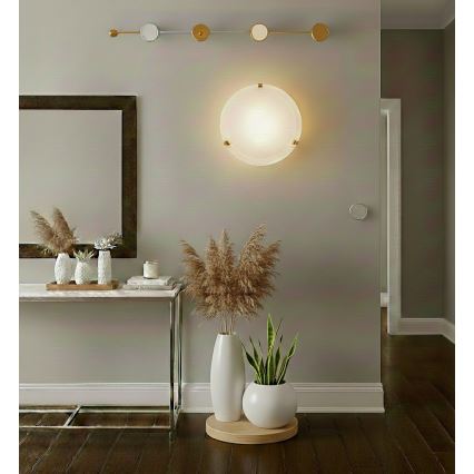 Eglo 32601 - LED φωτιστικό οροφής SALOME LED/11W/230V Ø 30 cm χρυσό/γυαλί αλαμπάστρου