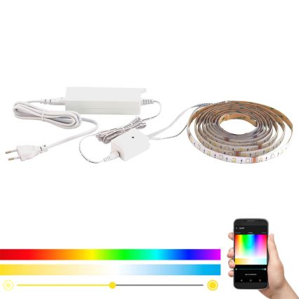 Eglo - Ταινία LED RGB CCT 5m STRIPE-C LED/16W/230V