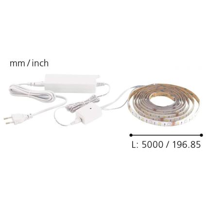 Eglo - Ταινία LED RGB CCT 5m STRIPE-C LED/16W/230V