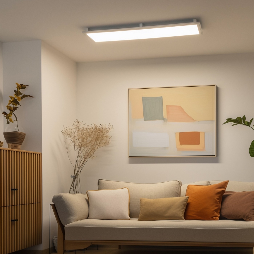 Eglo 32734 - LED RGBW Dimming πλαφονιέρα/χωνευτό πάνελ 2σε1 SALOBRENA-C LED/34W/230V λευκό + τηλεχειριστήριο