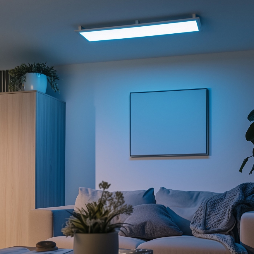 Eglo 32734 - LED RGBW Dimming πλαφονιέρα/χωνευτό πάνελ 2σε1 SALOBRENA-C LED/34W/230V λευκό + τηλεχειριστήριο