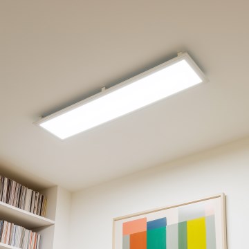 Eglo 32734 - LED RGBW Ρυθμιζόμενο επιφανειακό φωτιστικό 2 σε 1 SALOBRENA-C LED/34W/230V λευκό + τηλεχειριστήριο