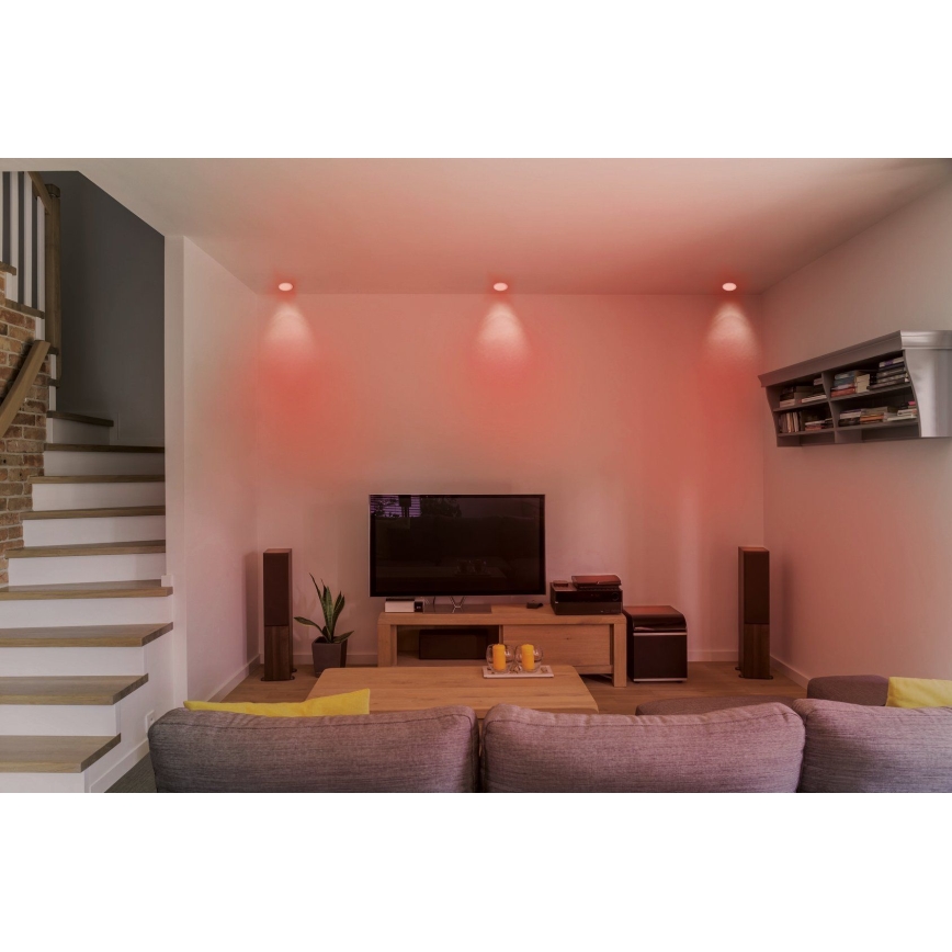 Eglo - LED RGB Ρυθμιζόμενο φωτιστικό οροφής FUEVA-C LED/10,5W/230V