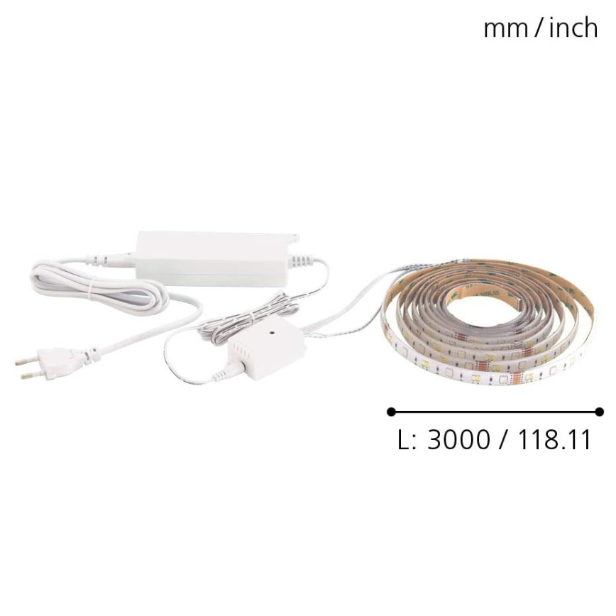 Eglo - Ταινία LED 3m STRIPE-C LED-RGB/11,4W/230