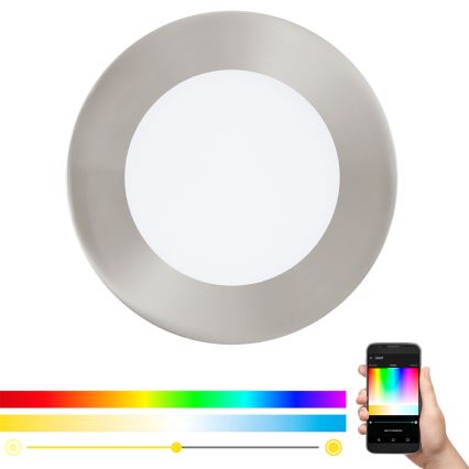 Eglo - LED RGB Dimming χωνευτό φωτιστικό FUEVA-C LED/5,4W/230V