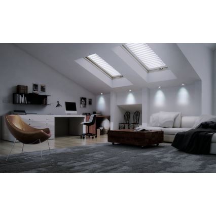 Eglo - LED RGB Ρυθμιζόμενο χωνευτό φωτιστικό FUEVA-C LED/10,5W/230V pr. 17 cm