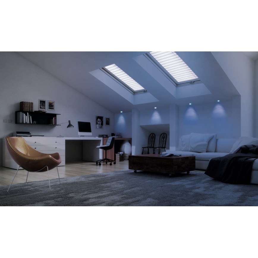 Eglo - LED RGB Ρυθμιζόμενο χωνευτό φωτιστικό FUEVA-C LED/10,5W/230V pr. 17 cm