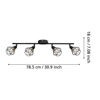 Eglo - Φως σποτ LED 4xG9/3W/230V