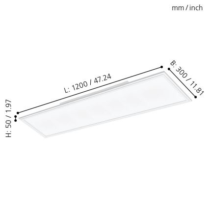 Eglo - Πάνελ πλαφονιέρα LED SALOBRENA LED/33W/230V