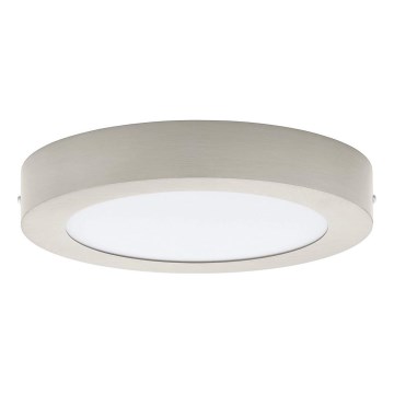 Eglo 32816 - Ρυθμιζόμενο φωτιστικό οροφής LED FUEVA LED/17W/230V 3000-6500K, διάμ. 22,5 cm, ματ χρώμιο + τηλεχειριστήριο