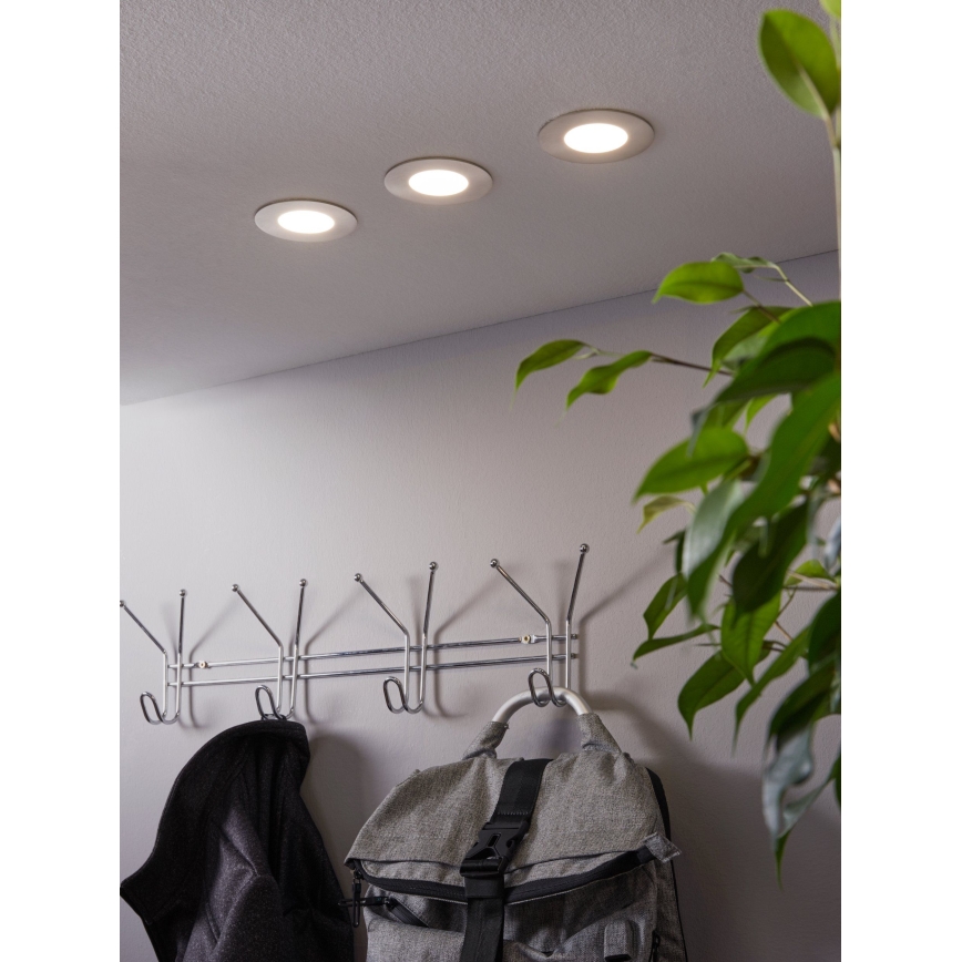 Eglo - ΣΕΤ 3x LED RGB Χωνευτό φωτιστικό οροφής dimming FUEVA-C 1xLED/3W/230V