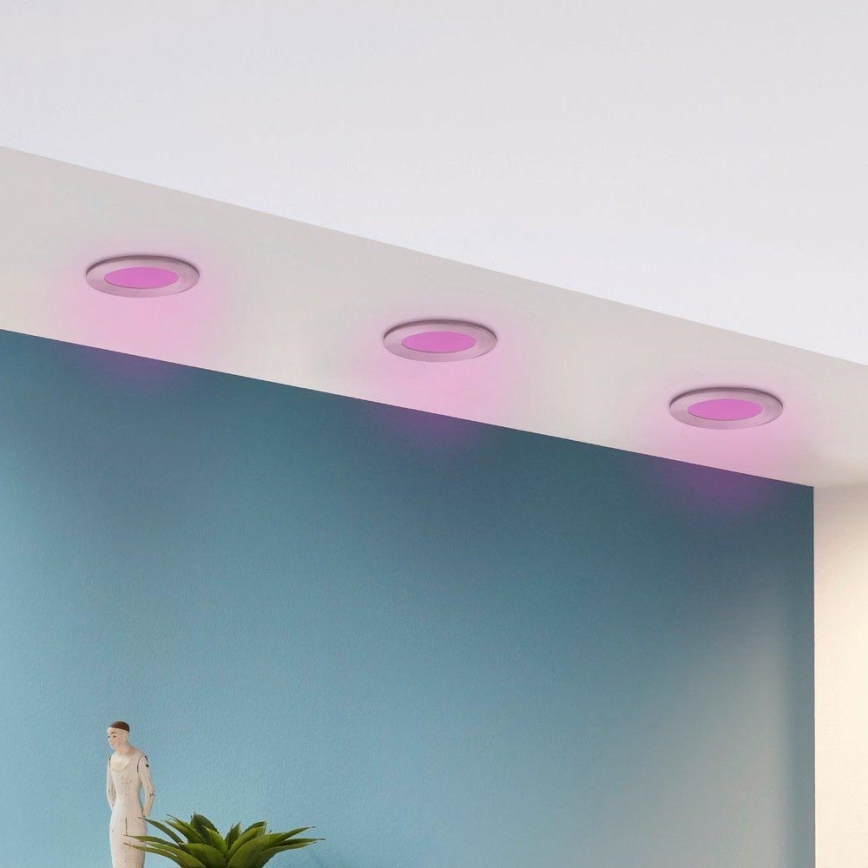 Eglo - ΣΕΤ 3x LED RGB Χωνευτό φωτιστικό οροφής dimming FUEVA-C 1xLED/3W/230V
