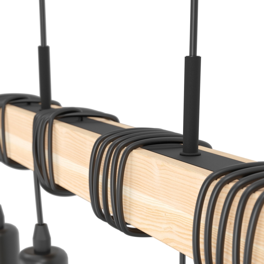 Eglo - Πολύφωτο σε σχοινί TOWNSHEND 4xE27/60W/230V