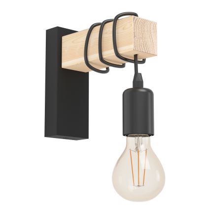 Eglo - Φως τοίχου TOWNSHEND 1xE27/10W/230V