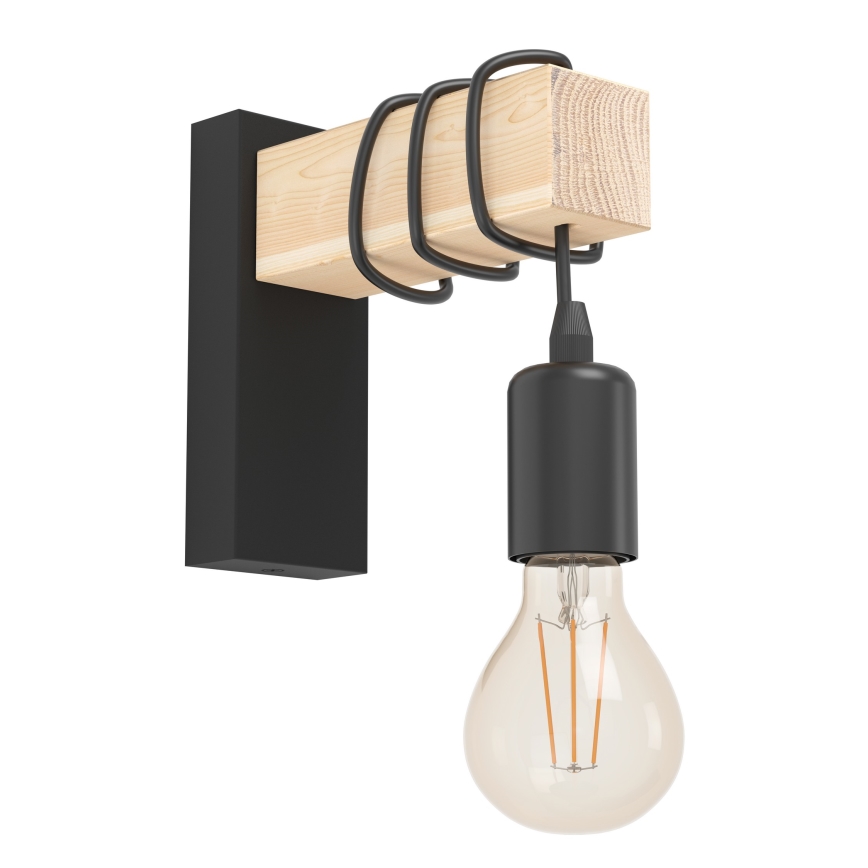 Eglo - Φως τοίχου TOWNSHEND 1xE27/10W/230V