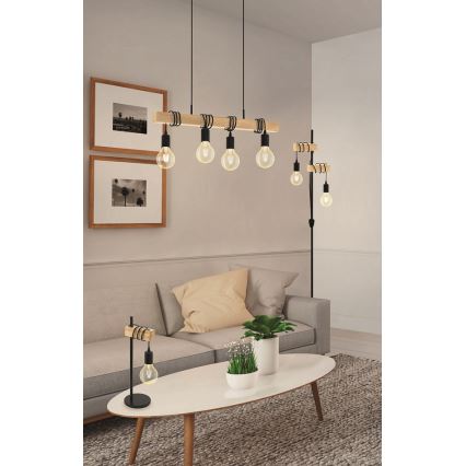 Eglo - Επιδαπέδια λάμπα TOWNSHEND 2xE27/10W/230V