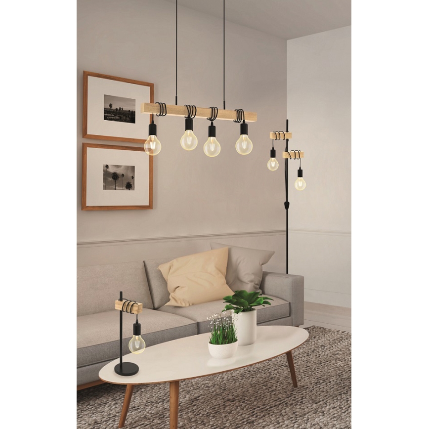 Eglo - Επιδαπέδια λάμπα TOWNSHEND 2xE27/10W/230V