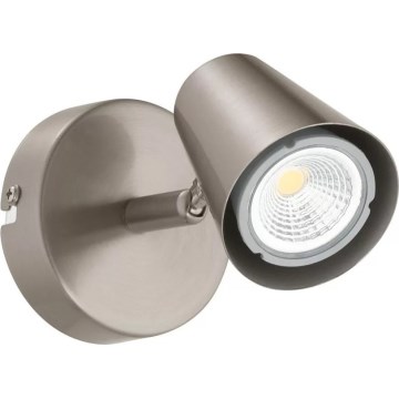 Eglo 32941 - LED ρυθμιζόμενο επιτοίχιο σποτ TRAVALE 1xGU10/5W/230V ματ χρώμιο