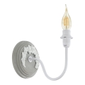 Eglo 33005 - Επιτοίχιο φωτιστικό 1xE14/40W/230V λευκό/γκρίζο
