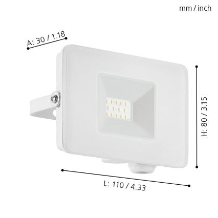 Eglo - Προβολέας LED LED/10W/230V IP65