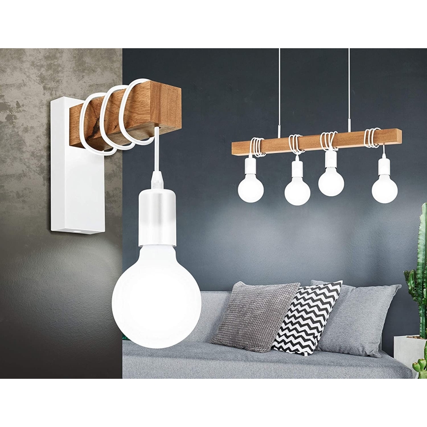 Eglo - Πολύφωτο σε σχοινί TOWNSHEND 4xE27/60W/230V