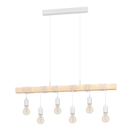 Eglo - Πολύφωτο σε σχοινί TOWNSHEND 6xE27/60W/230V