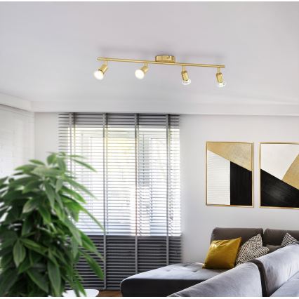 Eglo - LED Σποτ 4xGU10/2,8W/230V 3000K χρυσό