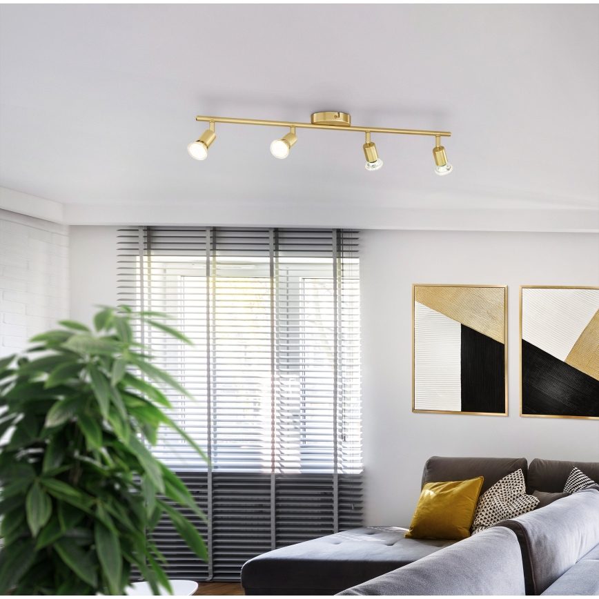 Eglo - LED Σποτ 4xGU10/2,8W/230V 3000K χρυσό