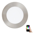 Eglo 33214 - LED RGBW Ρυθμιζόμενο εντοιχισμένο φωτιστικό οροφής FUEVA-C LED/5,4W/230V Ø 12 cm