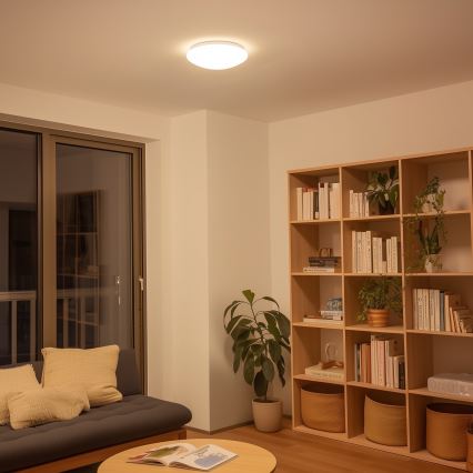 Eglo 33219 - Ρυθμιζόμενο φωτιστικό οροφής LED RGBW GIRON-C LED/17W/230V διάμ. 30 cm λευκό