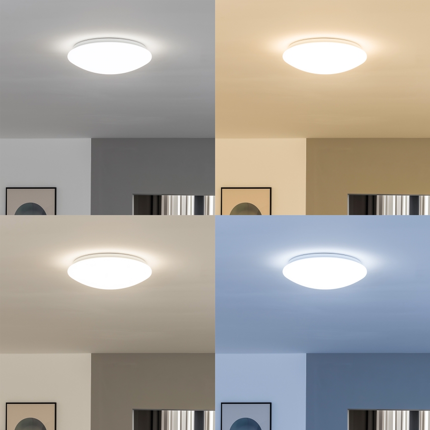 Eglo 33219 - Ρυθμιζόμενο φωτιστικό οροφής LED RGBW GIRON-C LED/17W/230V διάμ. 30 cm λευκό