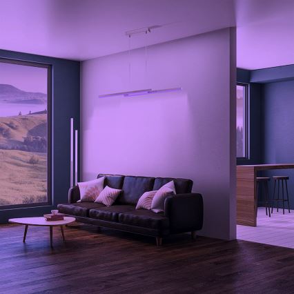 Eglo 33232 - Ρυθμιζόμενο LED RGBW κρεμαστό φωτιστικό με καλώδιο FRAIOLI-C 2xLED/17W/230V ματ χρώμιο