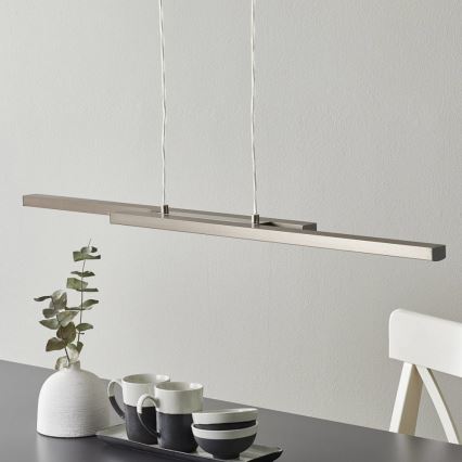 Eglo 33232 - LED RGBW ρυθμιζόμενος πολυέλαιος σε ανάρτηση με καλώδιο FRAIOLI-C LED/34W/230V ματ χρώμιο