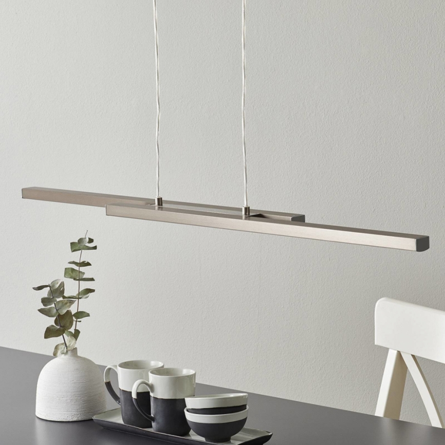 Eglo 33232 - LED RGBW ρυθμιζόμενος πολυέλαιος σε ανάρτηση με καλώδιο FRAIOLI-C LED/34W/230V ματ χρώμιο