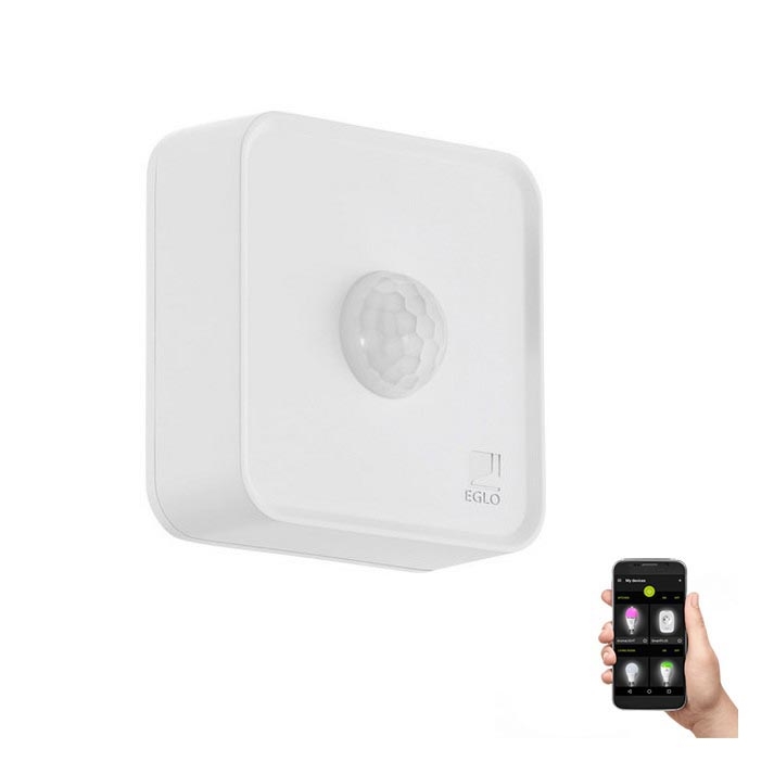 Eglo 33236 - Αισθητήρας κίνησης εξωτερικού χώρου CONNECT SENSOR 3xAA 12 m λευκό IP44