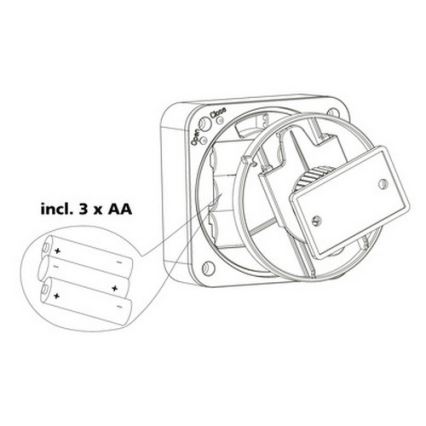 Eglo 33236 - Αισθητήρας κίνησης εξωτερικού χώρου CONNECT SENSOR 3xAA 12 m λευκό IP44