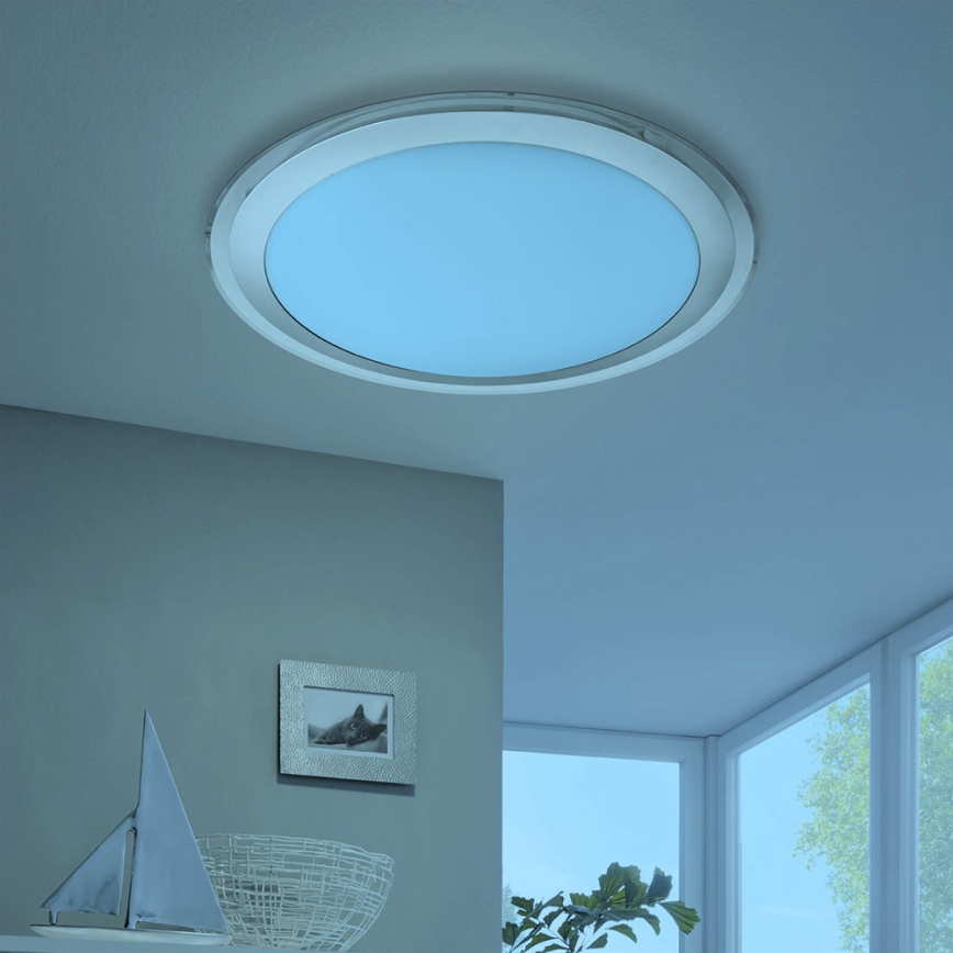 Eglo 33255 - LED RGBW Ρυθμιζόμενο φωτιστικό οροφής COMPETA-C LED/17W/230V 2700-6500K Ø 43 εκ.