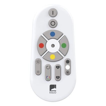 Eglo 33272 - LED RGBW Dimmable φωτιστικό οροφής TOTARI-C LED/34W/230V 2700-6500K λευκό + τηλεχειριστήριο