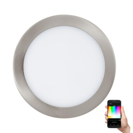 Eglo 33317 - Ρυθμιζόμενο χωνευτό φωτιστικό LED RGBW FUEVA-C LED/15,6W/230V 2700–6500K διάμ. 22,5 cm