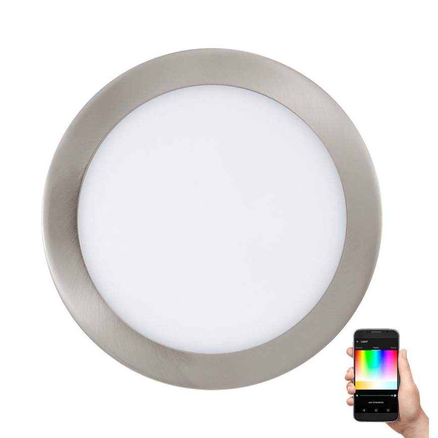 Eglo 33317 - Ρυθμιζόμενο χωνευτό φωτιστικό LED RGBW FUEVA-C LED/15,6W/230V 2700–6500K διάμ. 22,5 cm