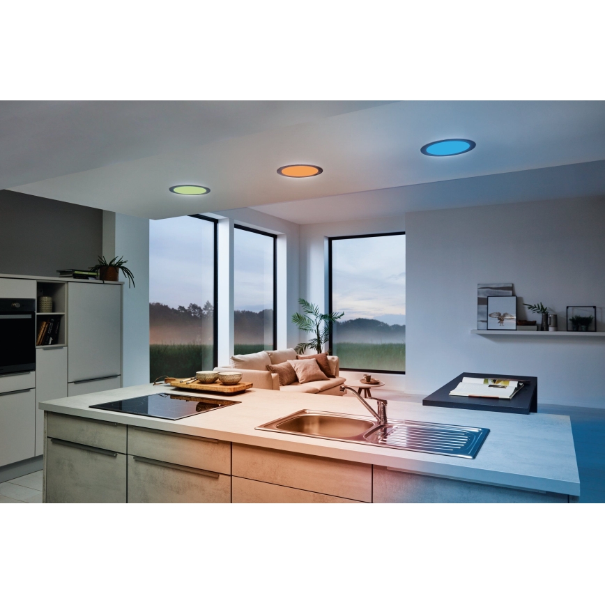 Eglo 33317 - Ρυθμιζόμενο χωνευτό φωτιστικό LED RGBW FUEVA-C LED/15,6W/230V 2700–6500K διάμ. 22,5 cm