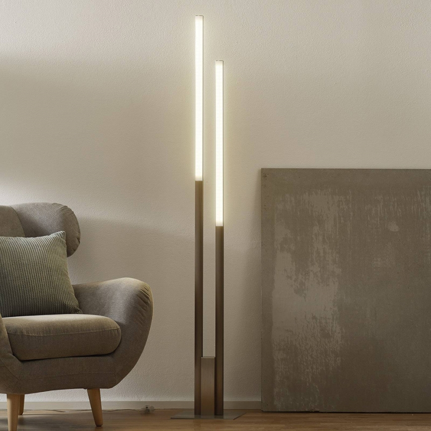 Eglo 33323 - LED RGBW Φωτιστικό δαπέδου ντιμαριζόμενο FRAIOLI-C 2xLED/17W/230V 2700-6500K ματ χρώμιο