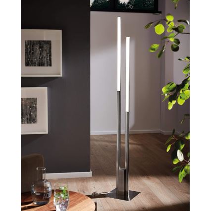 Eglo 33323 - LED RGBW Φωτιστικό δαπέδου ντιμαριζόμενο FRAIOLI-C 2xLED/17W/230V 2700-6500K ματ χρώμιο