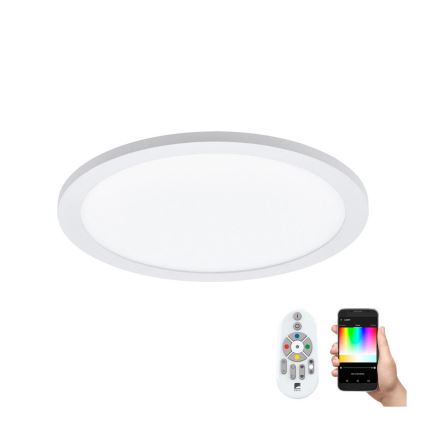 Eglo 33341 - Ρυθμιζόμενο φωτιστικό οροφής LED RGBW SARSINA-C LED/16W/230V 2700-6500K Ø 30 cm + τηλεχειριστήριο
