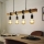 Eglo 33378 -  Κρεμαστό φωτιστικό οροφής LED TOWNSHEND 4xE27/4W/230V 2200K μπεζ/μαύρο